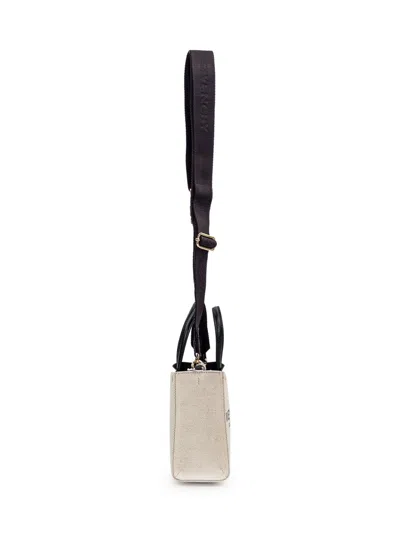 Givenchy Woman Ivory Canvas Mini G-tote Handbag In Neutral