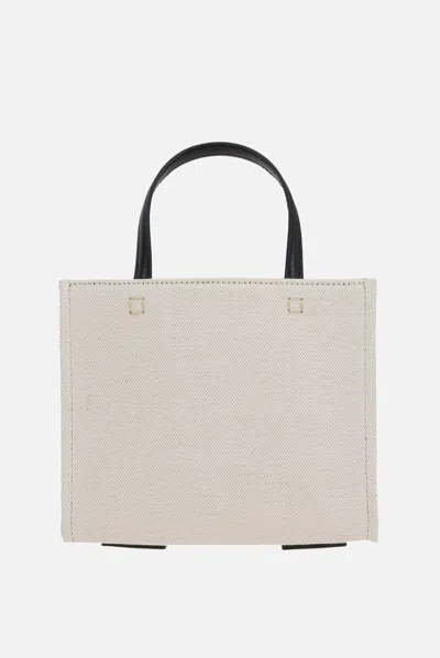 Givenchy Woman Ivory Canvas Mini G-tote Handbag In Neutral