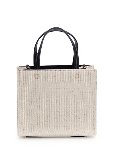 Givenchy Woman Ivory Canvas Mini G-tote Handbag In Neutral