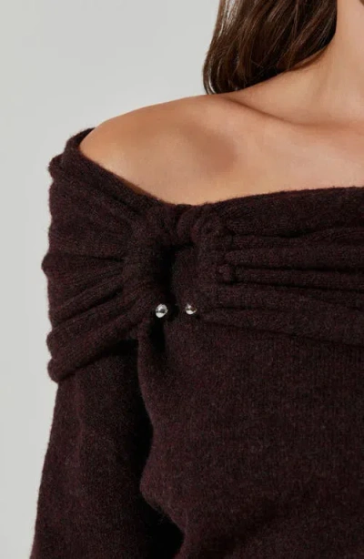 Astr The Label Wylie Off The Shoulder Sweater