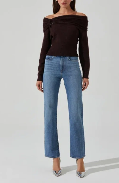 Astr The Label Wylie Off The Shoulder Sweater