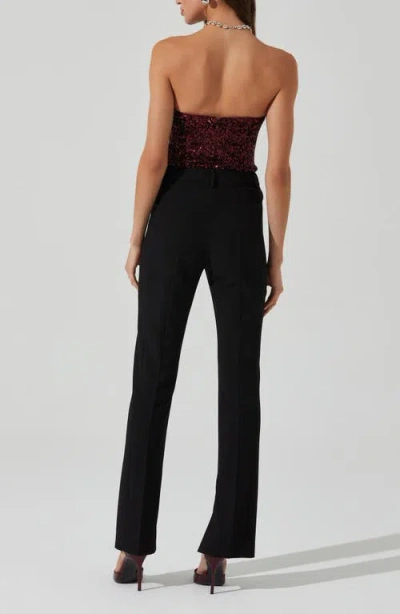 Astr The Label Arista Strapless Sequin Top
