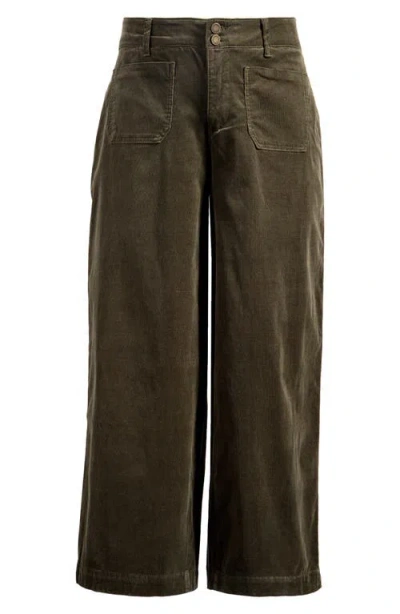 Wit & Wisdom Emma 'ab'solution Patch Pocket High Waist Wide Leg Corduroy Pants