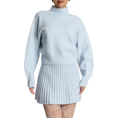 Naked Wardrobe Crop Turtleneck Sweater