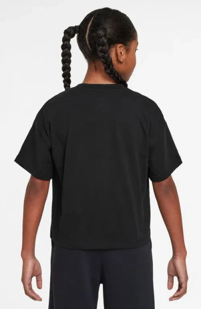Nike Kids' Doodle Cotton Graphic T-shirt In Black