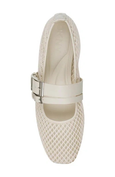 Dkny Dade Buckle Strap Mesh Ballet Flat