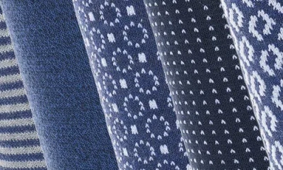 Original Penguin Assorted 5-pack Crew Socks In Blue