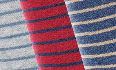Original Penguin Cecil Stripe 3-pack Crew Socks In Multi