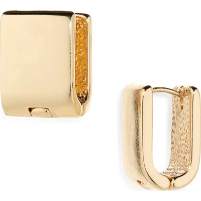 Cara Two Tone Crystal Hoop Earrings