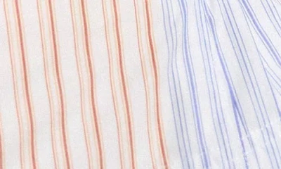 Derek Lam 10 Crosby Davina Stripe Off The Shoulder Belted Top