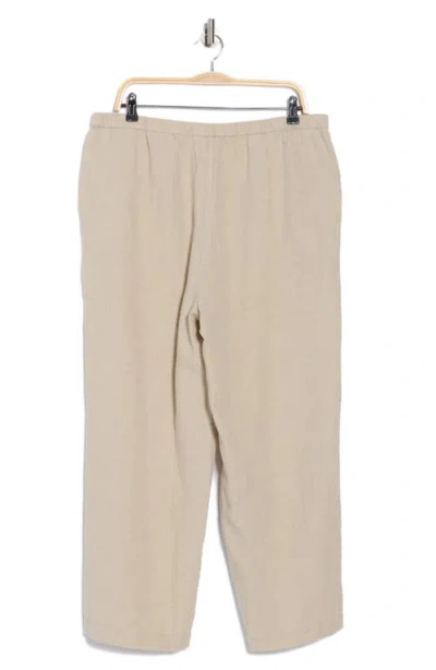 Eileen Fisher Organic Linen Ankle Pants In Neutral
