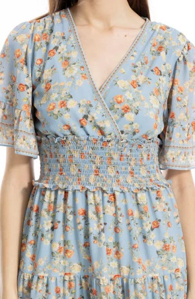 Max Studio Short Bell Sleeve Fit & Flare Dress