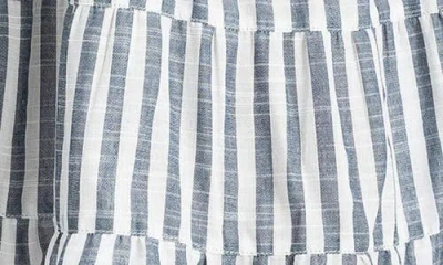 Max Studio Yarn Dyed Stripe Tiered Dress