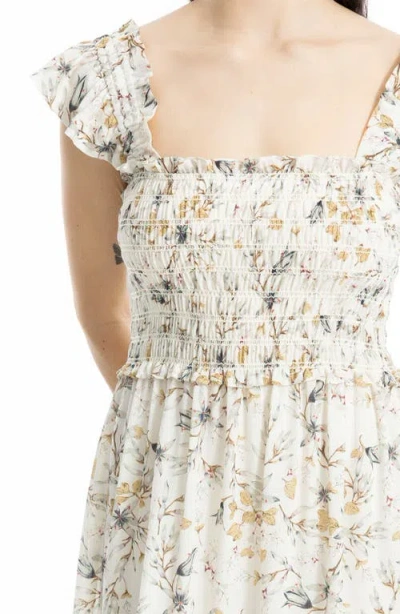 Max Studio Smocked Tiered Maxi Dress