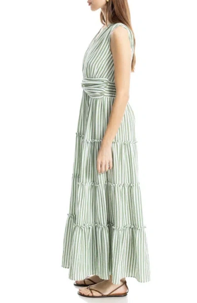 Max Studio Knotted Waist Maxi Dress