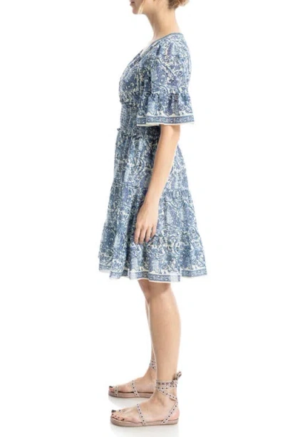 Max Studio Short Bell Sleeve Fit & Flare Dress