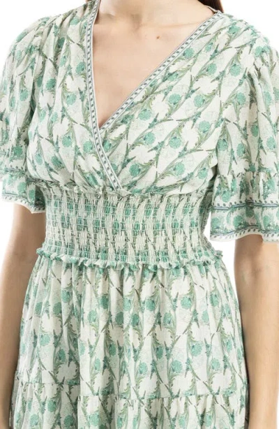 Max Studio Short Bell Sleeve Fit & Flare Dress