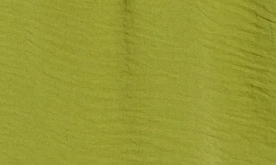 Bobeau Square Neck Short Sleeve Top In Green