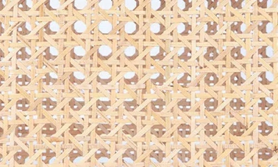 Jelavu Delmar Rattan & Leather Frame Clutch