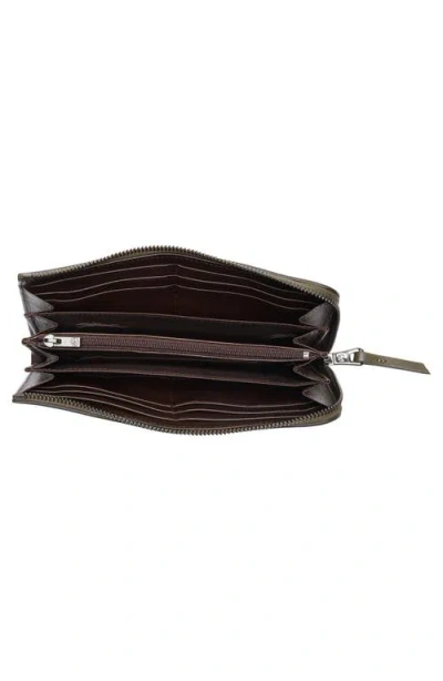 Longchamp Leather Zip Around Wallet