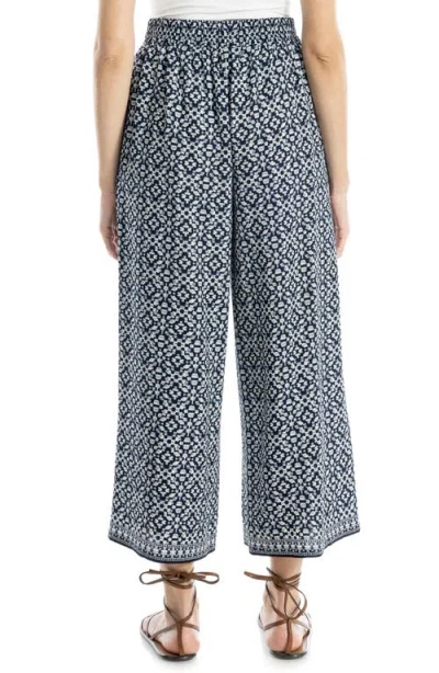 Max Studio Crop Wide Leg Crepe Pants