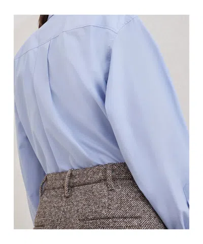 Brunello Cucinelli Slit-front Pencil Maxi Skirt In Brown