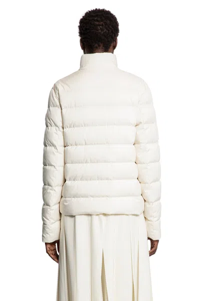 Moncler Woman Off-white Jackets In White