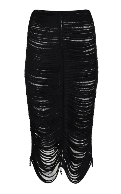 Francesca Miranda Danielle Silk Midi Handmade Skirt