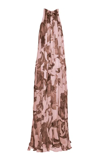 Francesca Miranda Ivy Pink Silk Dress