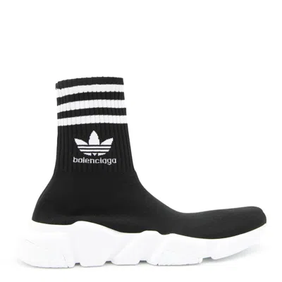 Balenciaga X Adidas Speed High-top Sneakers In Black