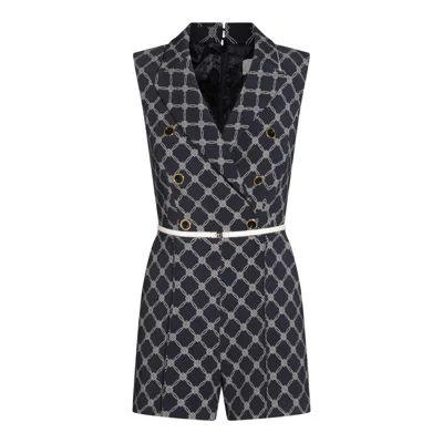Elisabetta Franchi Black Jumpsuits In Multi