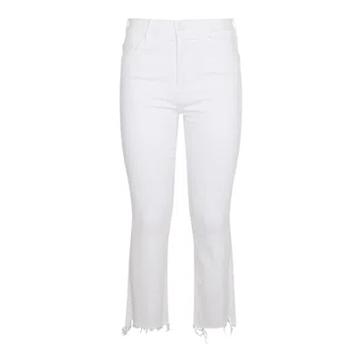 Mother White Cotton Jeans In White
