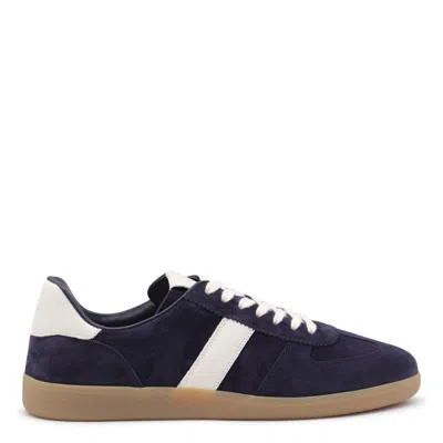 Tom Ford Archer Leather-trimmed Suede Sneakers