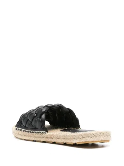 Bottega Veneta Woven Leather Slides Shoes