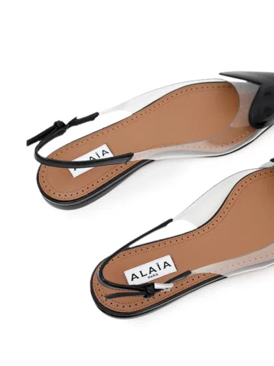 Alaïa Le Cœur Flat Slingbacks Shoes