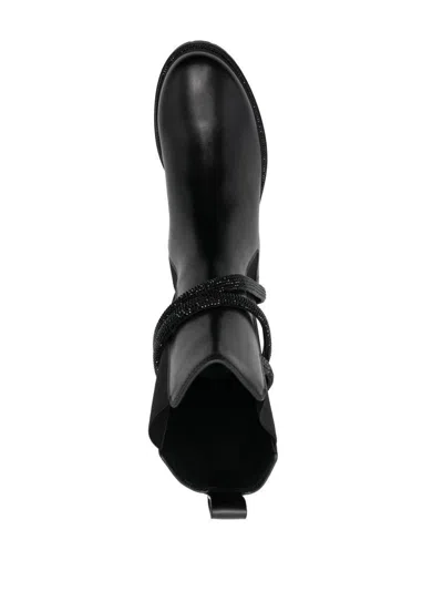 René Caovilla Cleo Ankle Boots With Crystals 25 Shoes