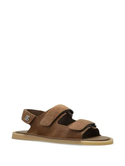 Dolce & Gabbana Touch-strap Suede Sandals Shoes