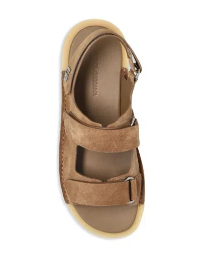 Dolce & Gabbana Touch-strap Suede Sandals Shoes