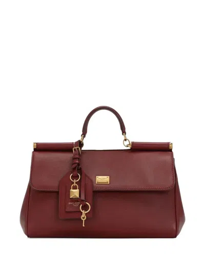 Dolce & Gabbana Bordeaux Sicily Satchel