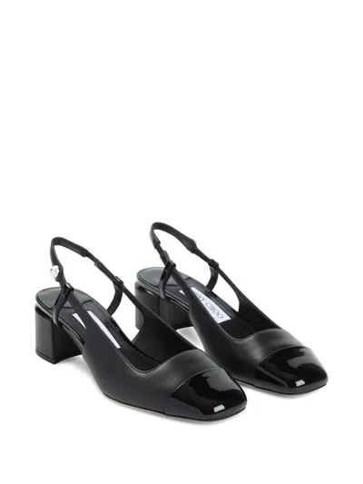 Jimmy Choo Elisa Patent Leather Slingback Pumps In Black