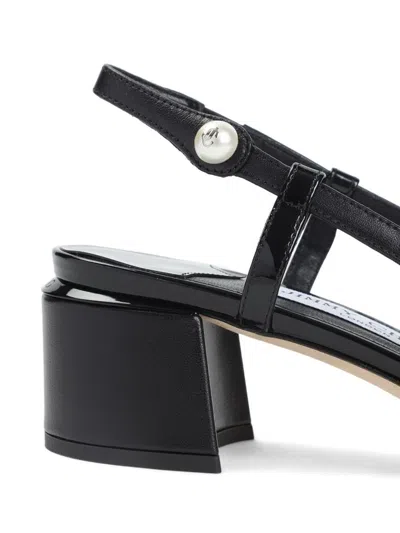 Jimmy Choo Elisa Patent Leather Slingback Pumps In Black