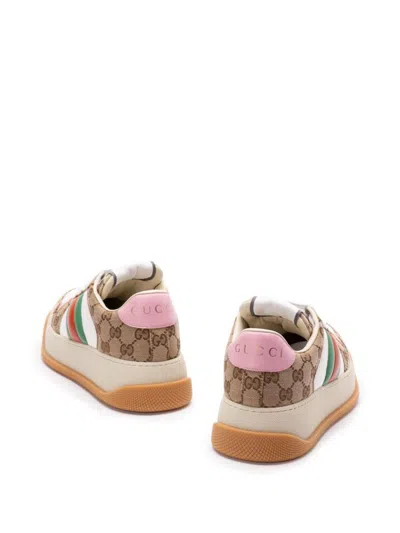 Gucci Multicolor Gg Fabric Double Screener Sneakers