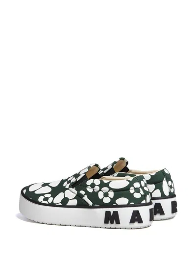 Marni X Carhartt Floral Print Slip On