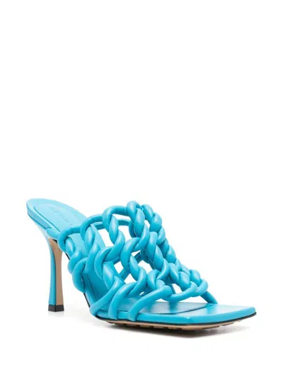 Bottega Veneta Stretch Leather Heel Sandals