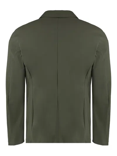 The (alphabet) Single-breasted Two-button Jacket In Green