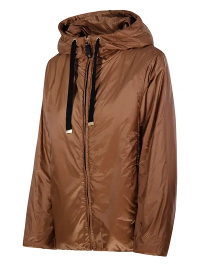 Max Mara The Cube Greenh Padded Jacket In Brown
