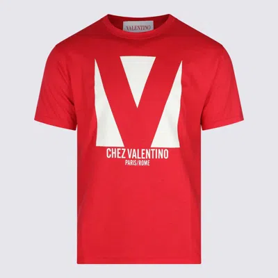 Valentino Crewneck Graphic Print T-shirt Logo