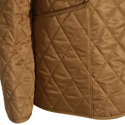 Burberry Dranefeld Quilted Button Cotton Suit In Brown