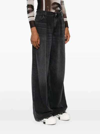 Haikure Denim Wide-leg Jeans In Black