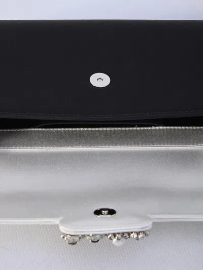 Roger Vivier Envelope Flap Flower Buckle Clutch